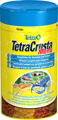 Tetracrusta Menu — набор из 4-х видов кормов для креветок и крабов в одной упаковке